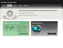 Tablet Screenshot of boxing-records.com
